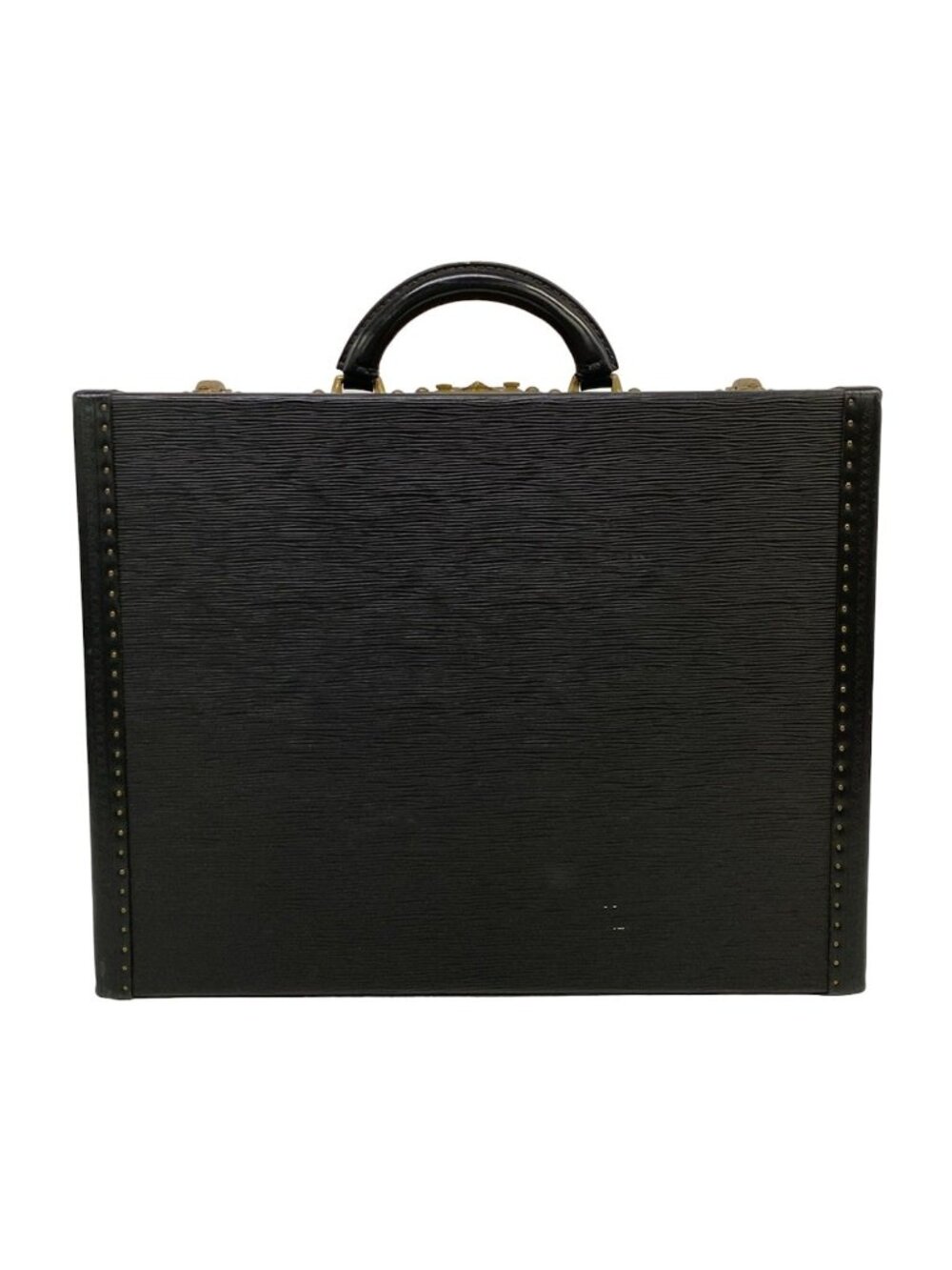 Louis Vuitton Attache Case Epi President Noir Leather Handbag